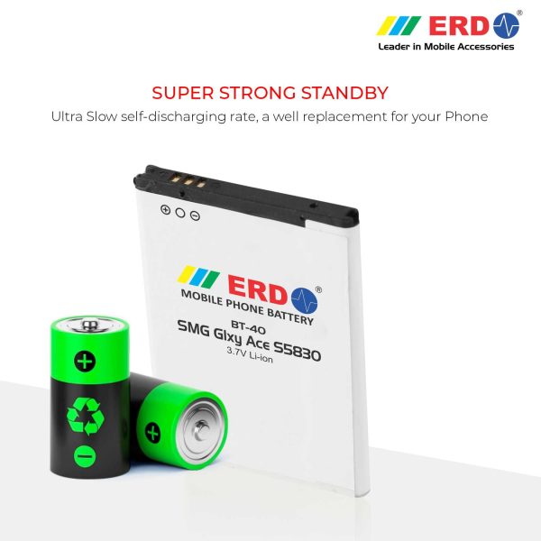 ERD BT-40 LI-ION Mobile Battery Compatible for Samsung S5830 4
