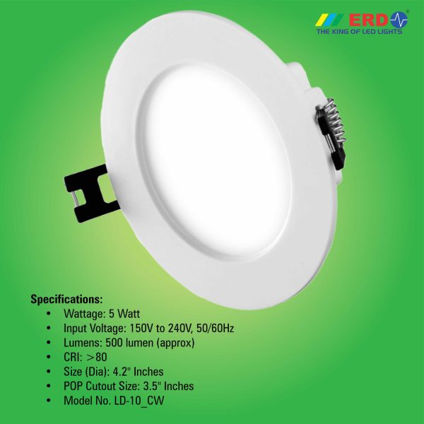 ERD LED Light LD-10 (5W Round) 2