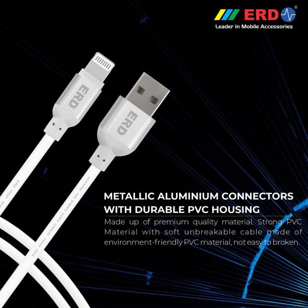 ERD UC-49 1 Meter Long Lightning Cable (White) 5