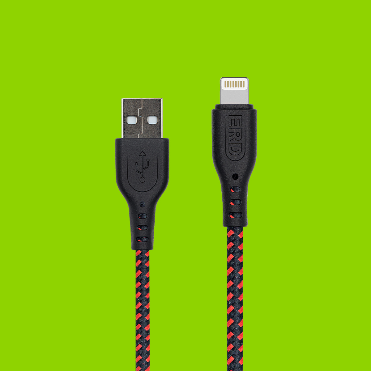 ERD UC-78 Braided Lightning Cable (Red-Black)